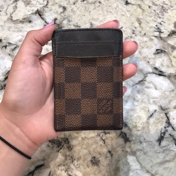 Bags Authentic Louis Vuitton Card Holder With Clip Poshmark